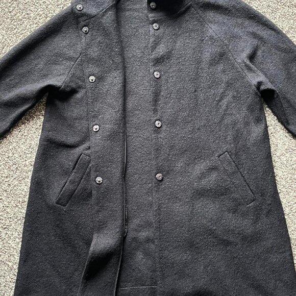 Cynthia Rowley Peacoat Womens 1X Black 100% Wool Elegant Chic Warm Winter Coat - Picture 3 of 8